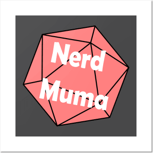 Nerd Muma Dice (red) Posters and Art